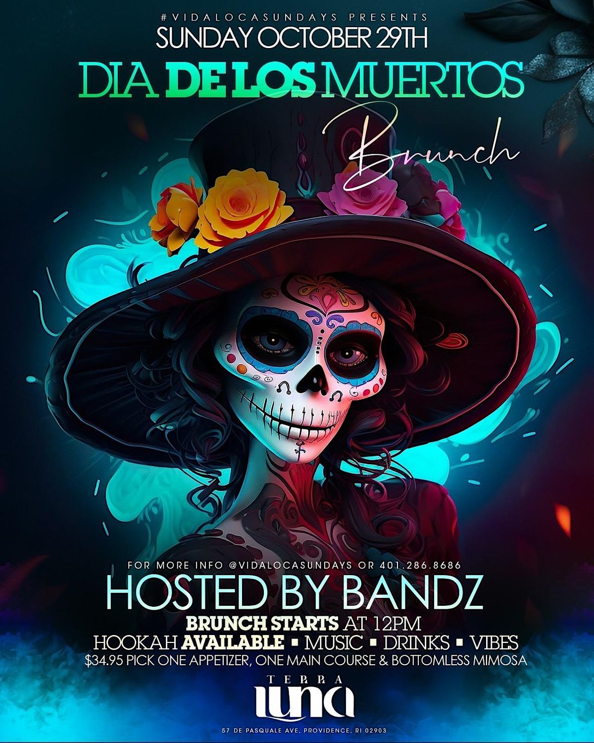 Dia De Los Muertos Brunch On The Hill Terra Luna Providence, De