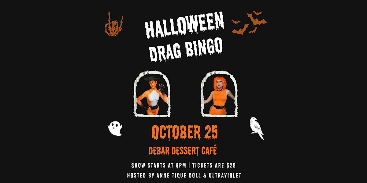 Halloween Bingo Night at DeBAR Guelph! Starring Anne Tique and Ultraviolet!