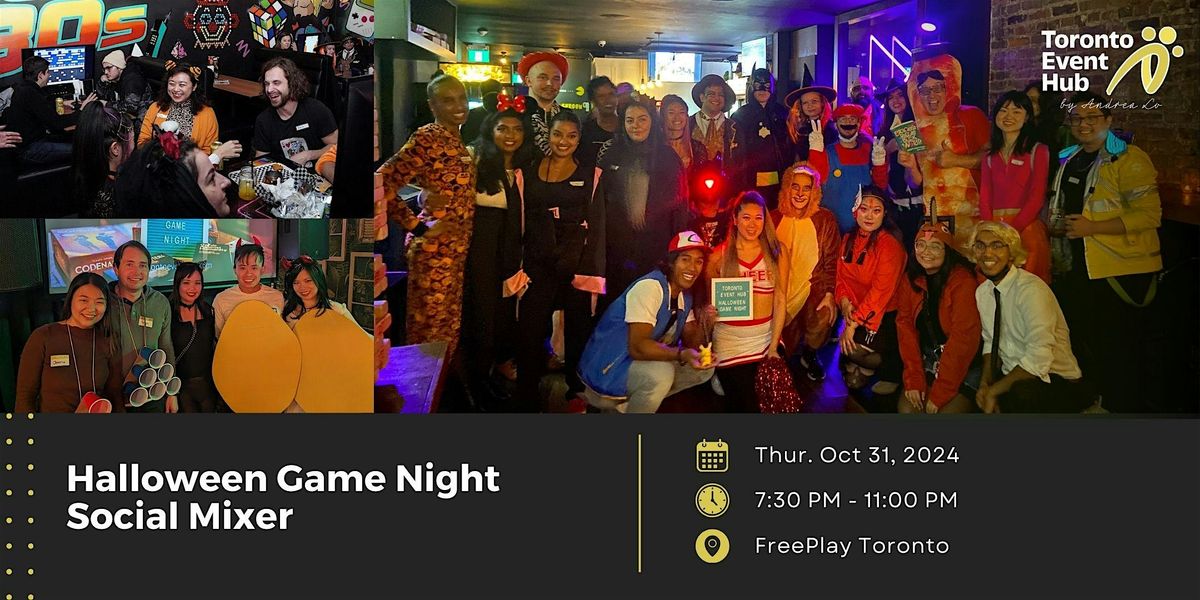 Toronto Event Hub Halloween Game Night Social Mixer