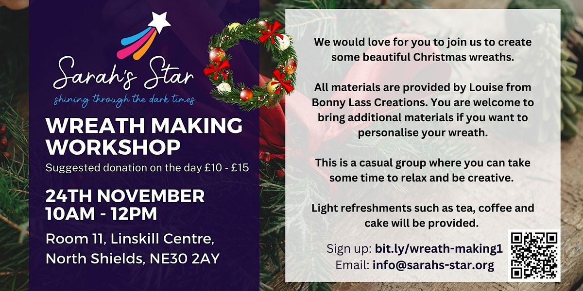 Wreath Making Room 11 Linskill Centre, North Shields, EN