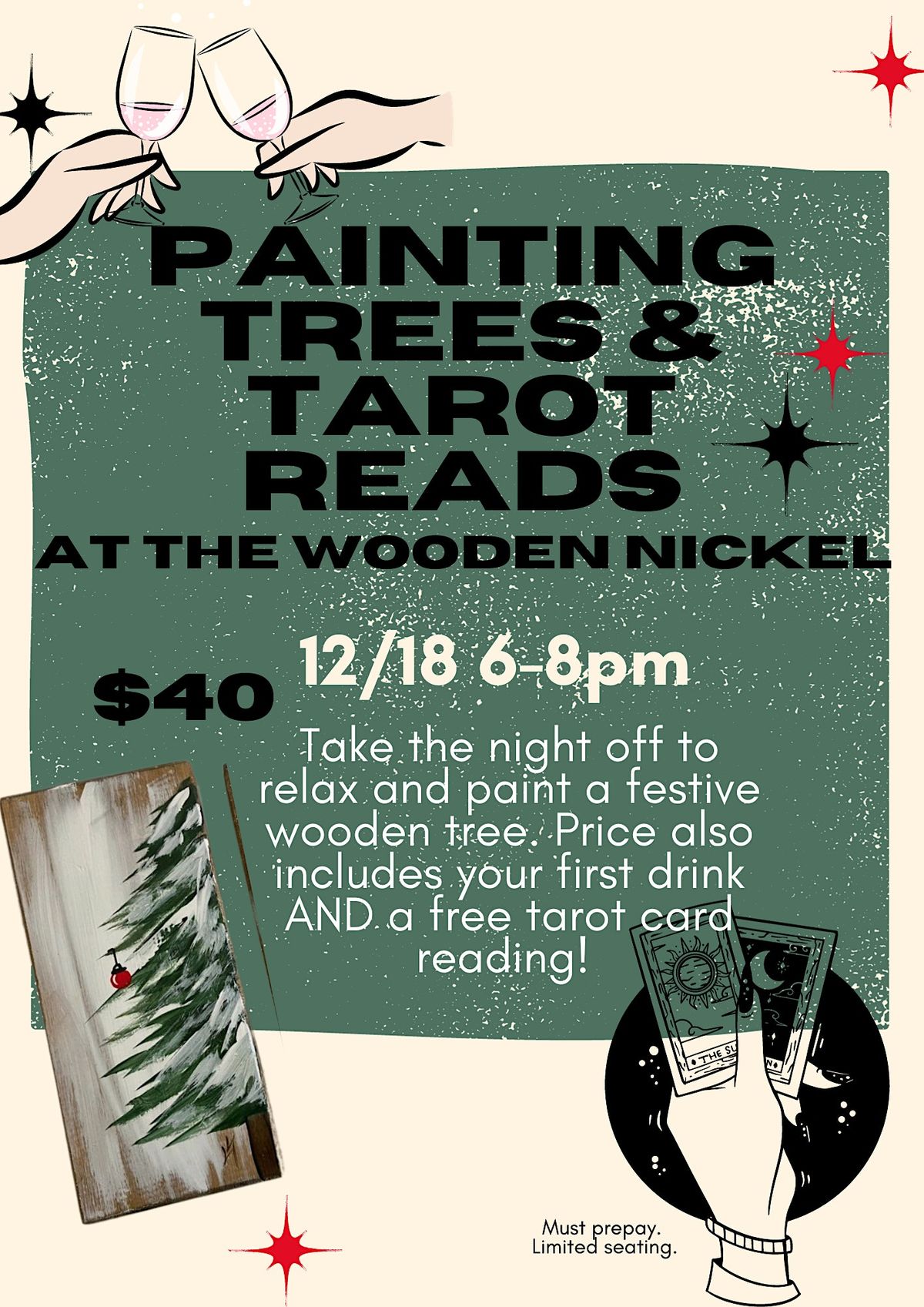 Christmas Trees And Tarot Reads At Wooden Nickel The Wooden Nickel