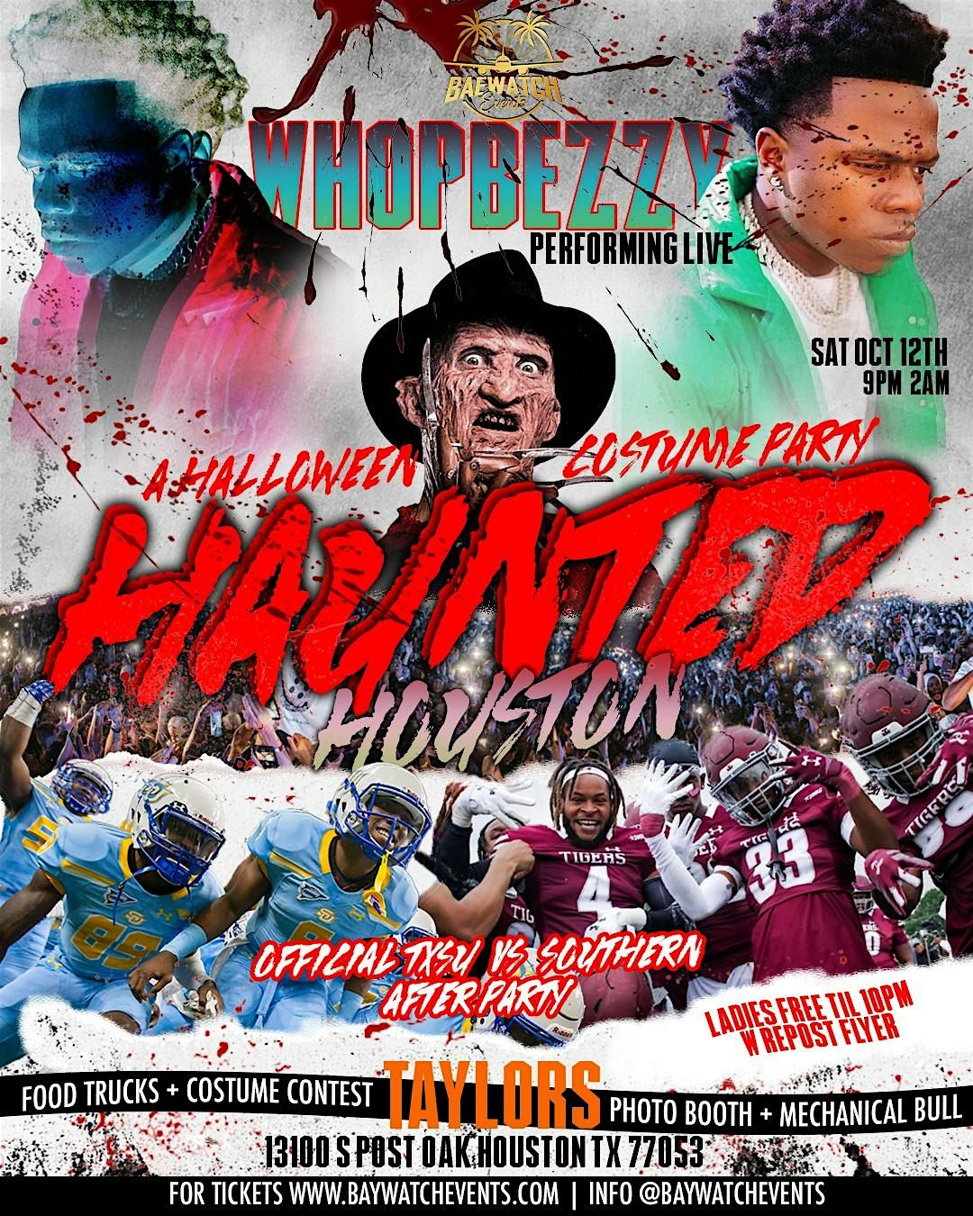 Haunted Houston: Halloween Costume Party w\/ Whopbezzy Live!