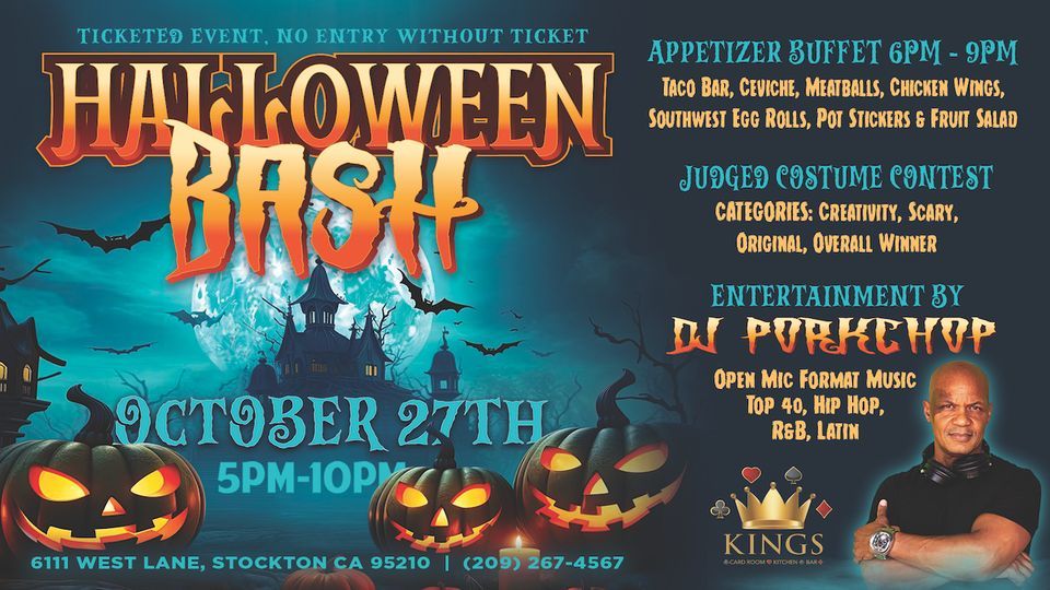 Halloween Bash at Kings Card Club Kings Card Club, Stockton, CA
