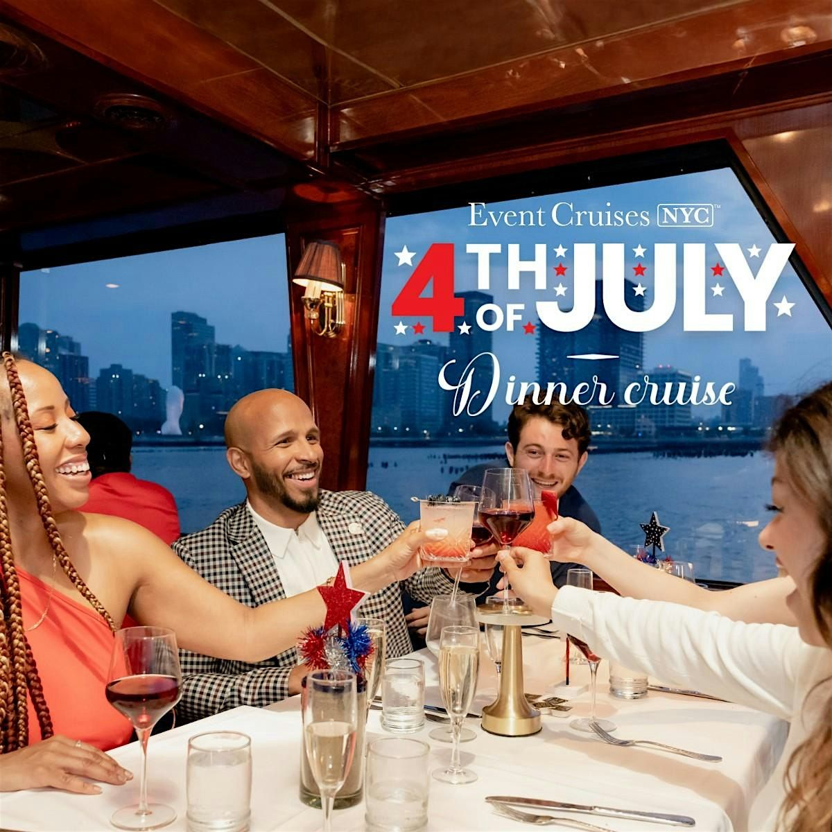 Premier 4th of July Dinner Cruise NYC aboard the Manhattan II Pier 40