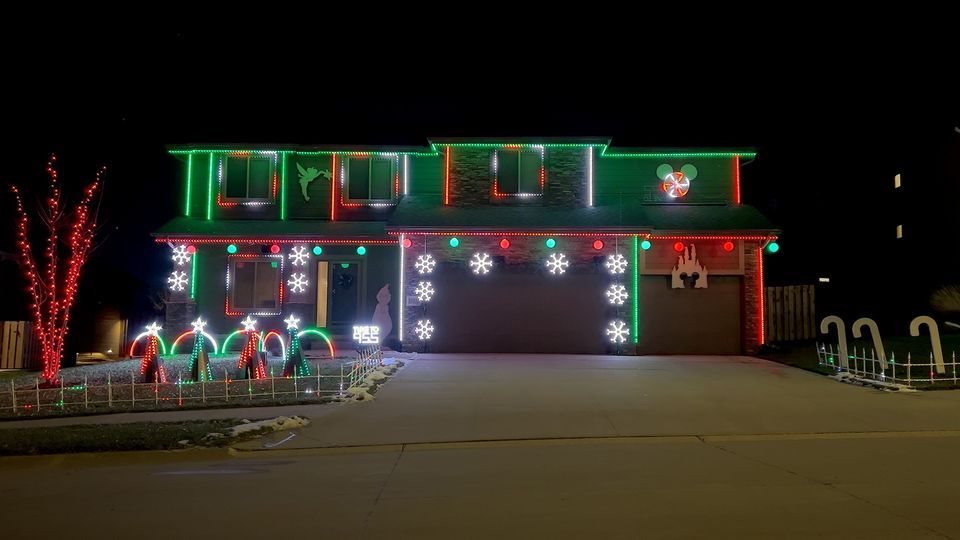 Christmas Light Show Elkhorn, NE Spaulding St, Elkhorn, Nebraska