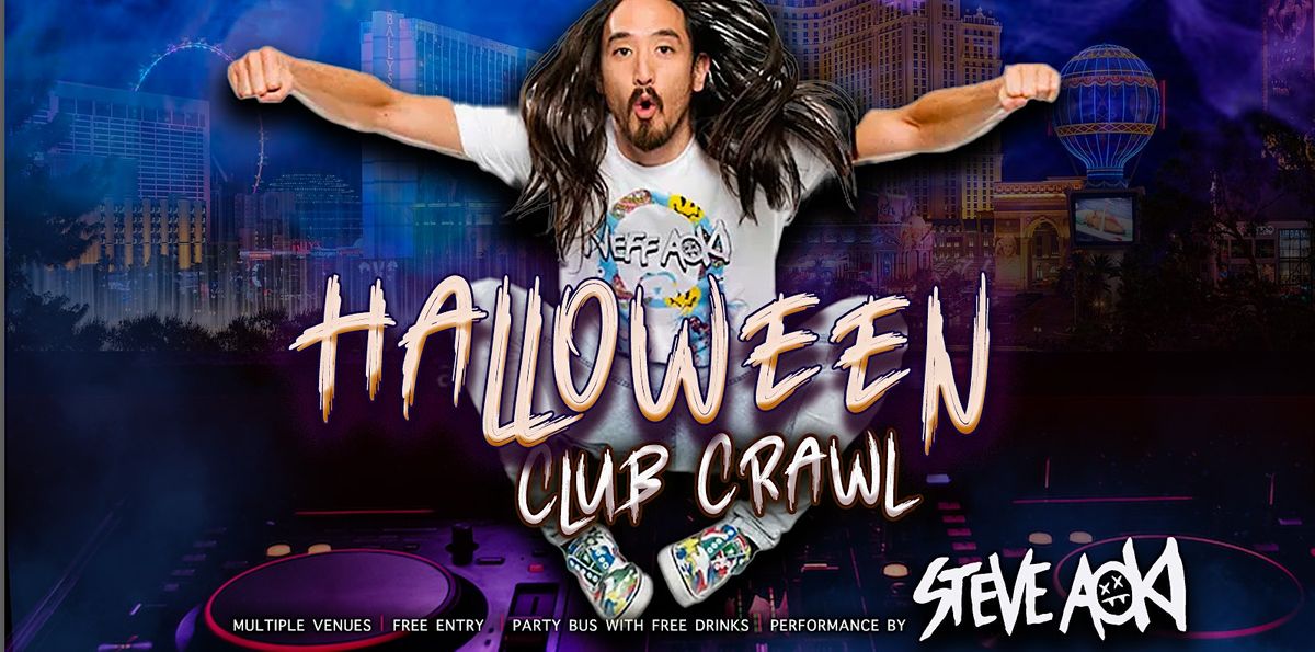 STEVE AOKI on Las Vegas Club Crawl | Halloween Weekend | Meeting venue ...