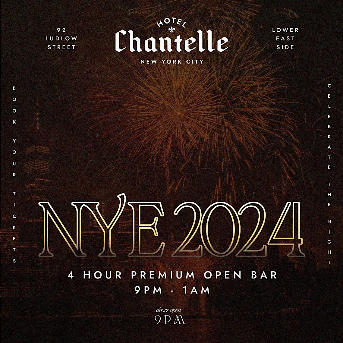 Hotel Chantelle New Years Eve 2024 Hotel Chantelle, New York, NY