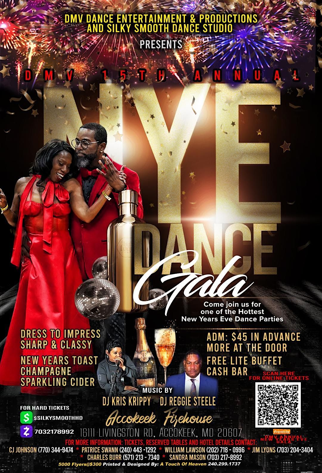 The DMV Annual New Years Eve Dance Gala 2024 | Accokeek FIREHOUSE ...