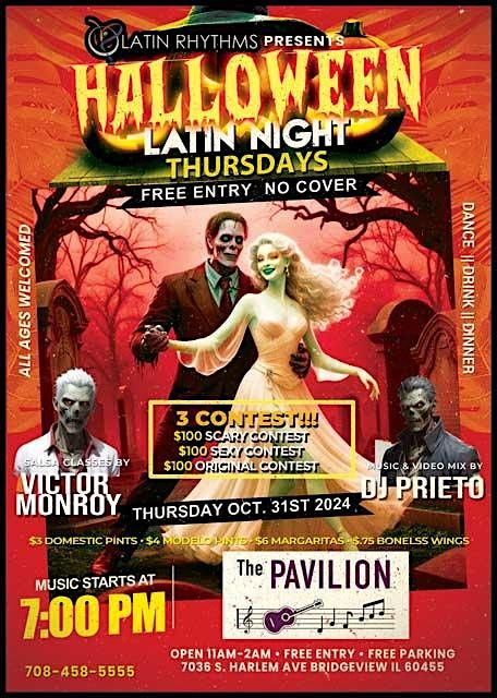 Halloween Latin Night Thursdays @ The Pavilion (Branding Iron)