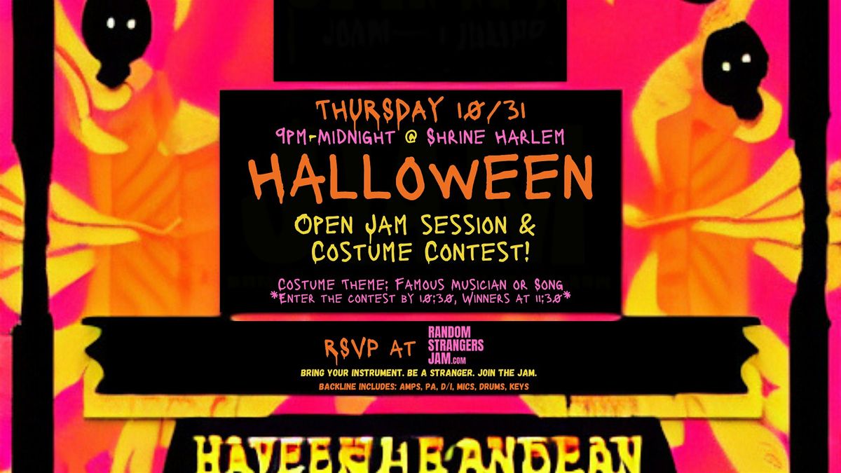 NYC Halloween Costume Contest Party and Jam Session- Random Strangers Jam