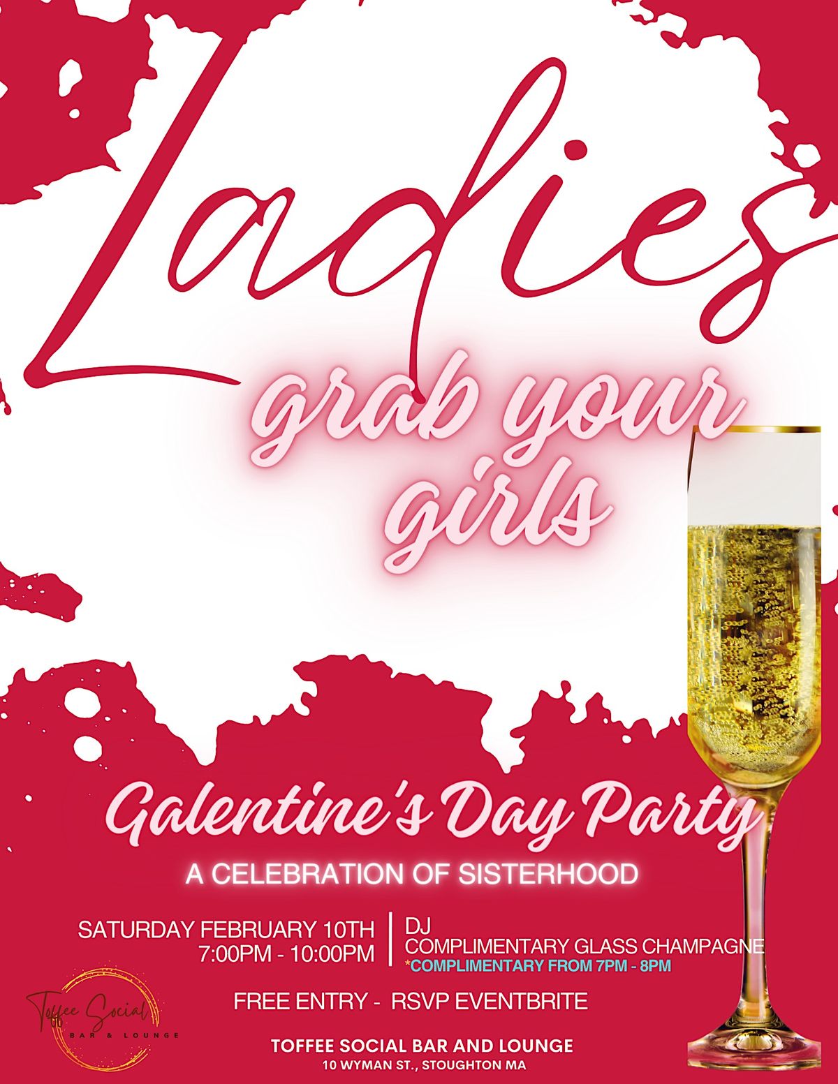 Toffee Social Bar and Lounge A Galentine Affair Toffee Social Bar