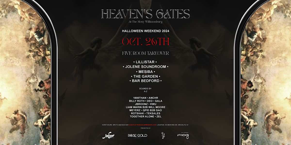 HEAVEN'S GATE HALLOWEEN  at the Moxy Williamsburg - 10\/26