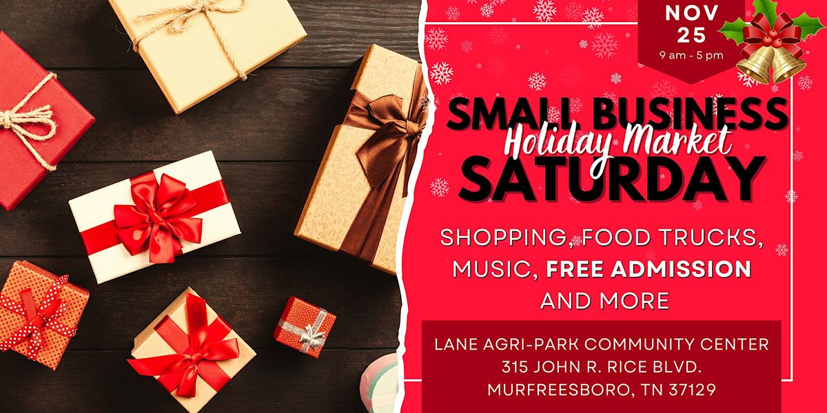 Small Business Saturday Holiday Market Lane ArgiPark Community