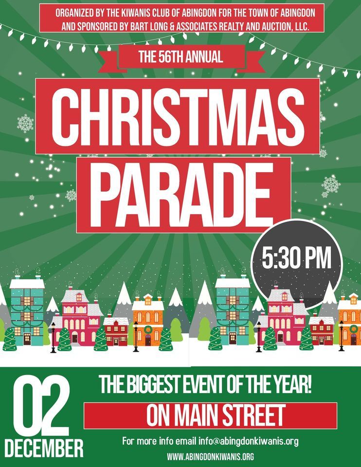 56th Annual Christmas Parade Abingdon V.A November 2, 2023