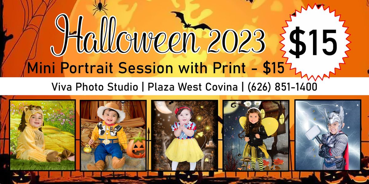 Halloween Photo Session 2023 at Plaza West Covina Viva Photo Studio
