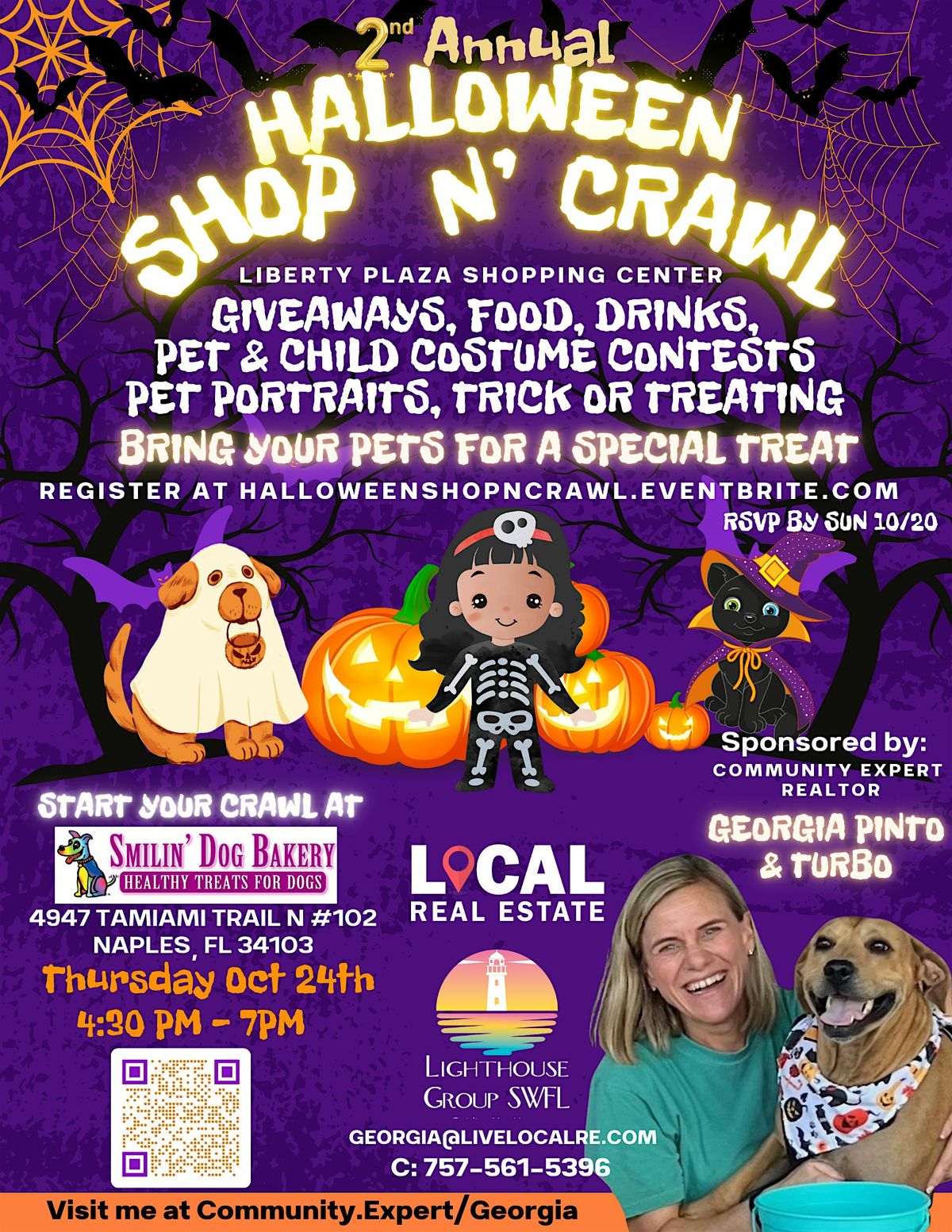 2nd Annual "Halloween Shop N' Crawl" Family & Pet Trick or Treating Event