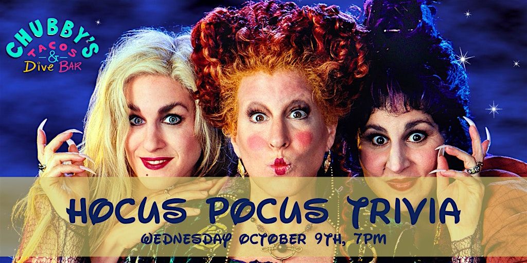 Hocus Pocus Trivia at Chubby's Tacos Durham