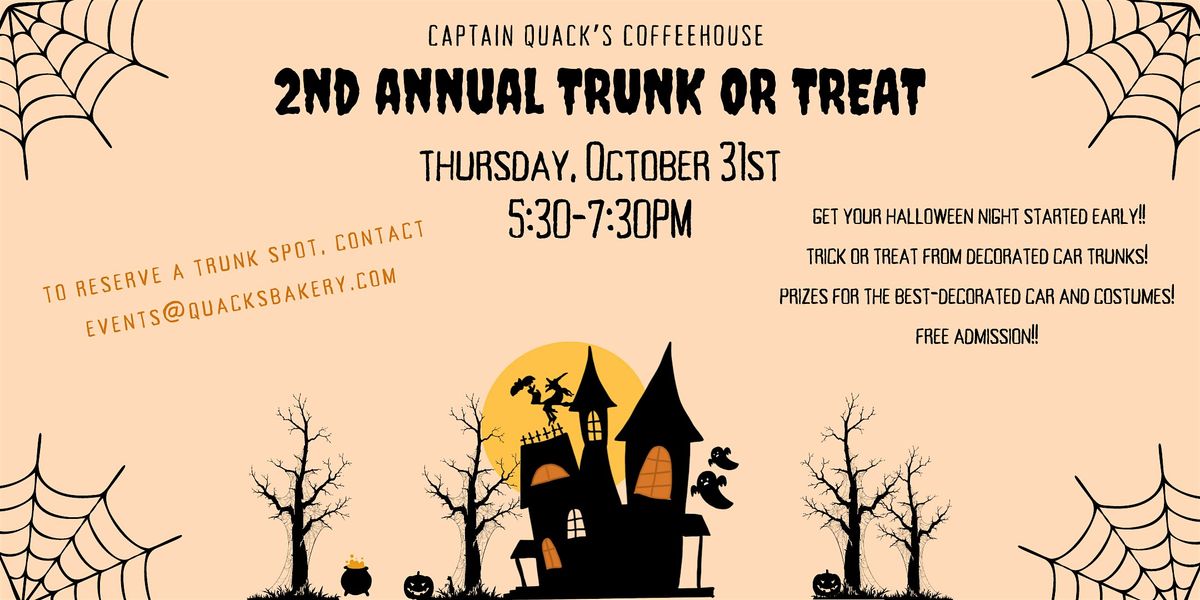 TRUNK or TREAT at Captain Quack's Coffeehouse