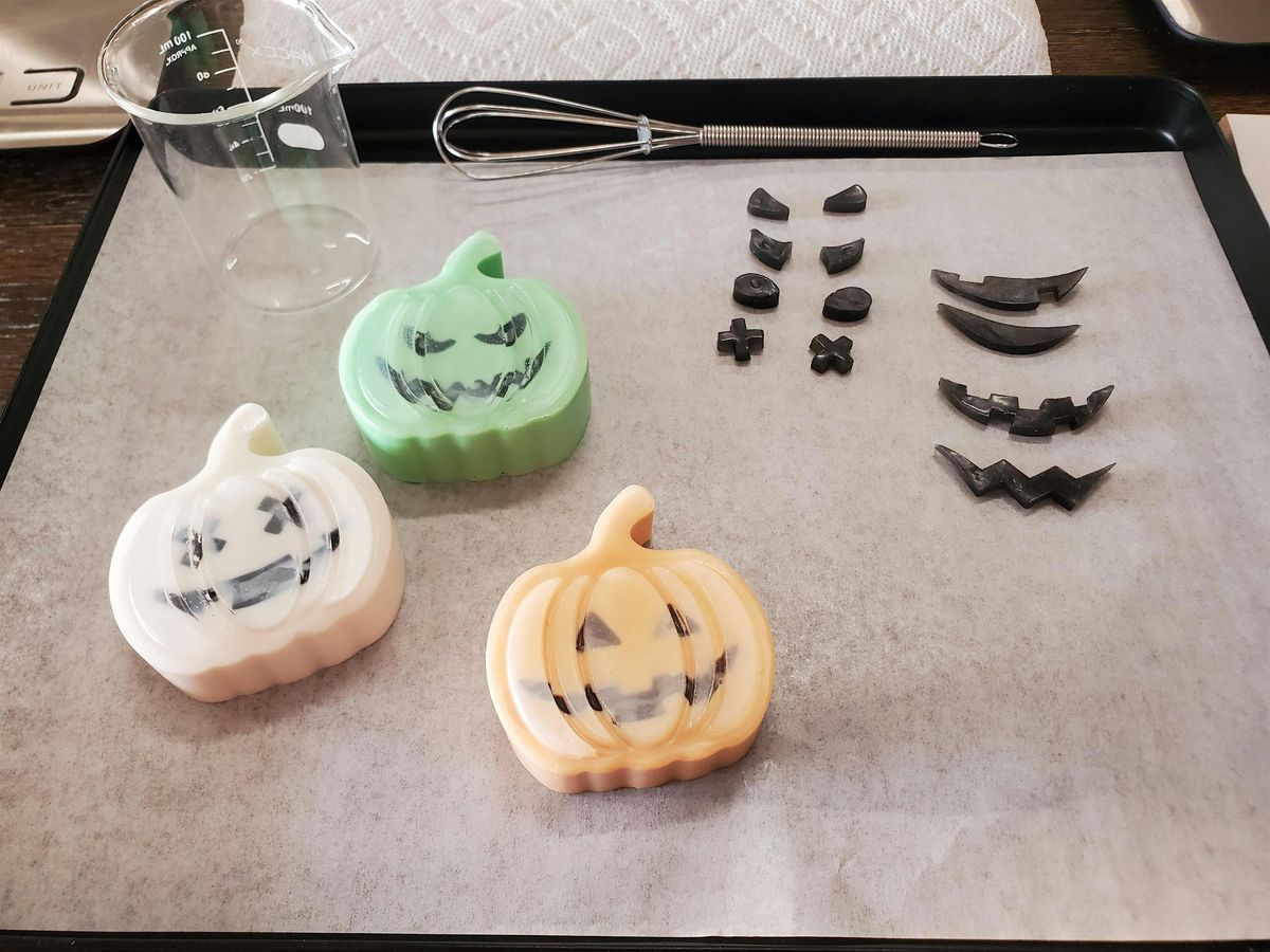 Fall Soap Making Workshop - Goats Milk Melt & Pour Jack-o-lantern Soap