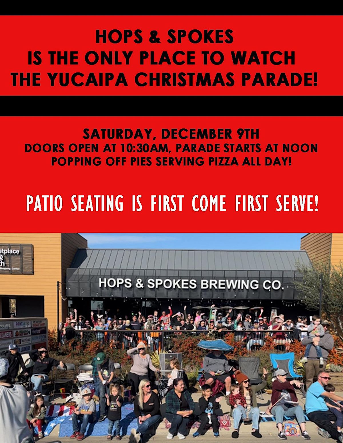 Watch the Yucaipa Christmas Parade Hops & Spokes Brewing Co 34324