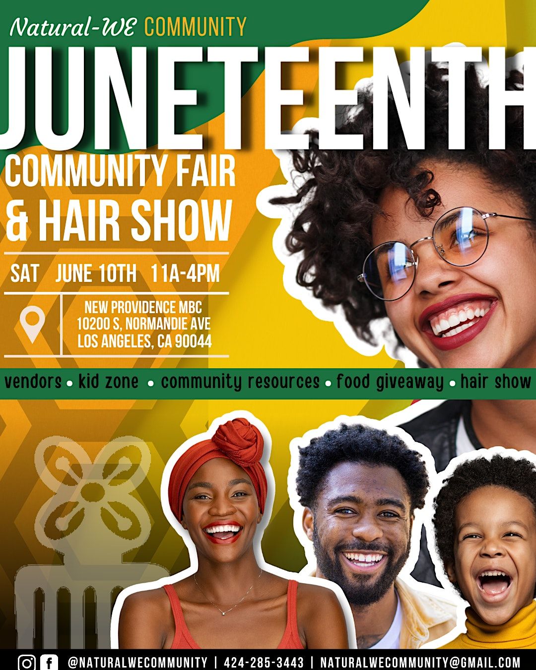 Natural-WE Community Juneteenth Fair and Hair Show | New Providence ...