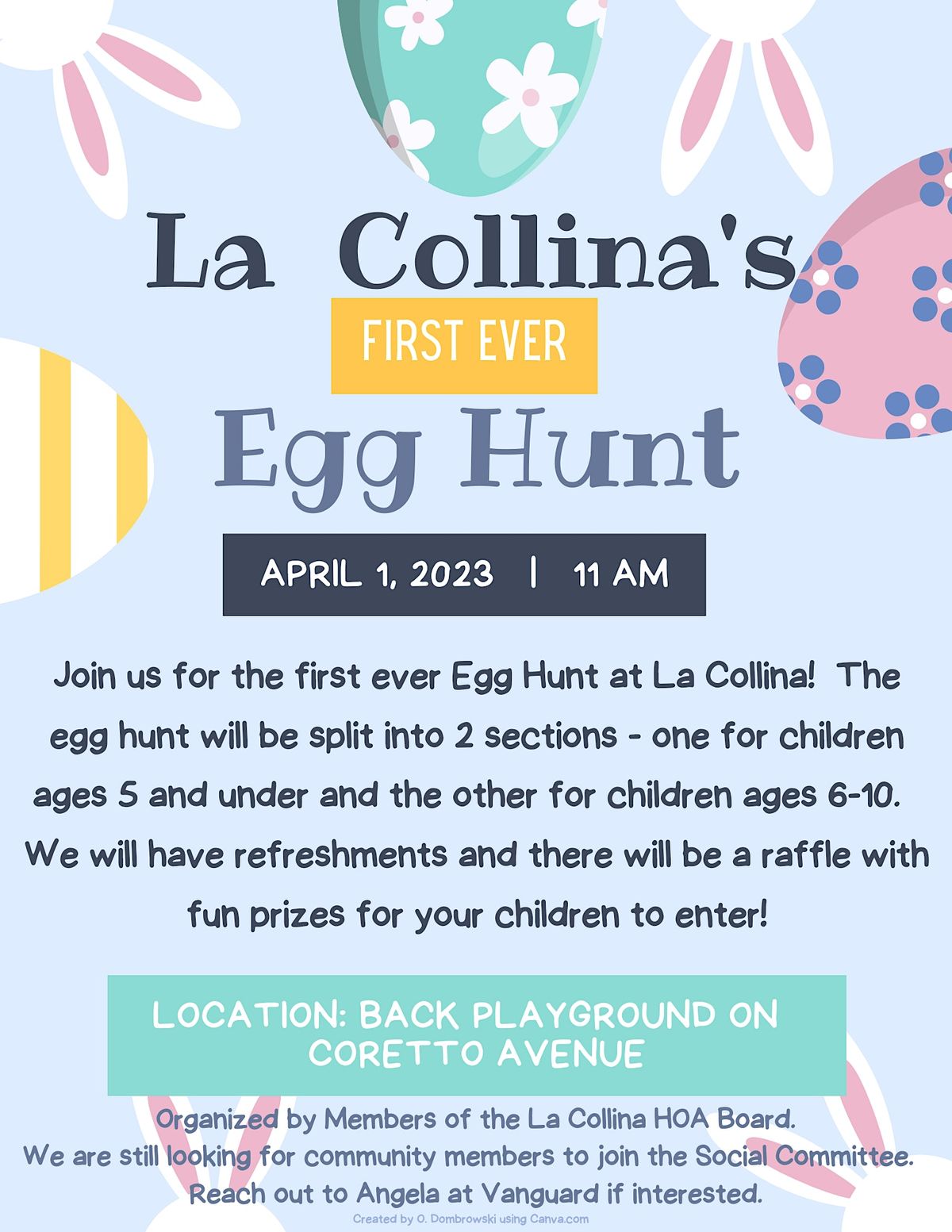 La Collina 1st Annual Easter Egg Hunt La Collina Brandon, Fl April 1, 2023