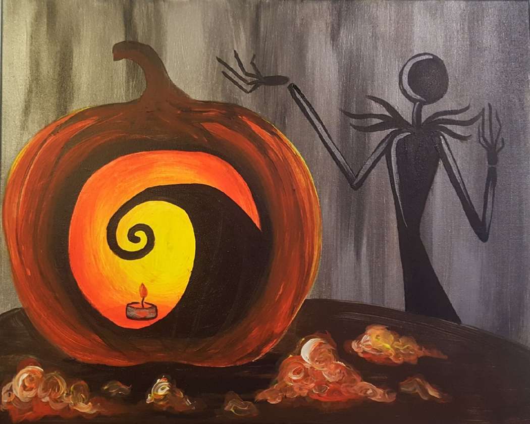 Sip & Paint 'The Pumpkin Carving King' with us!