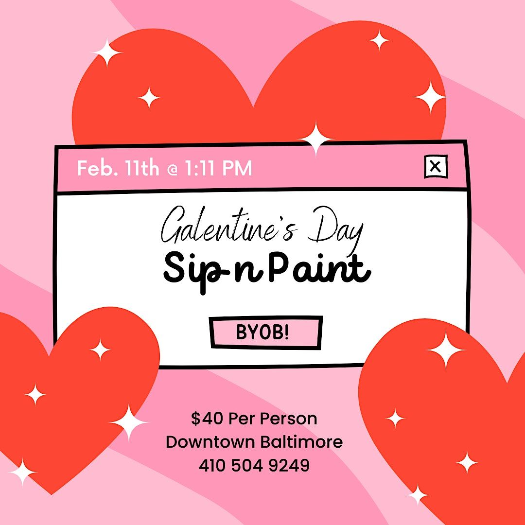 Galentines Day Sip n Paint Baltimores Newest Creative Space! Such A