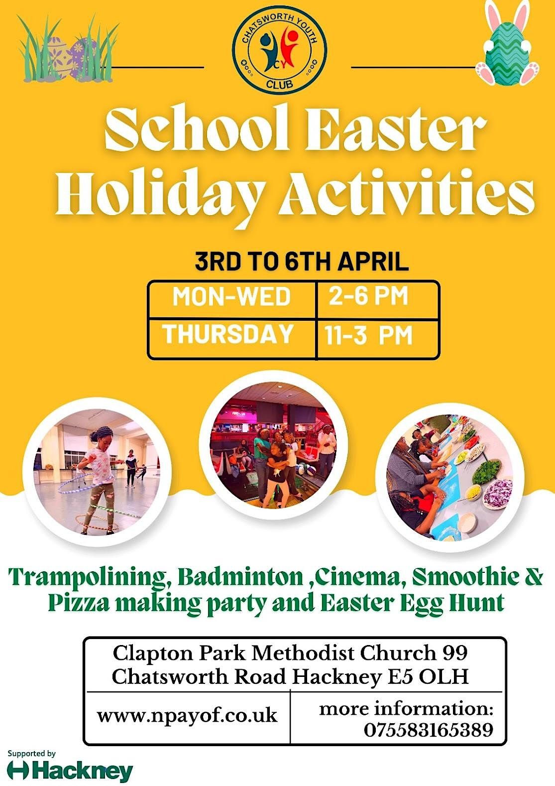 School Easter Holiday Activities