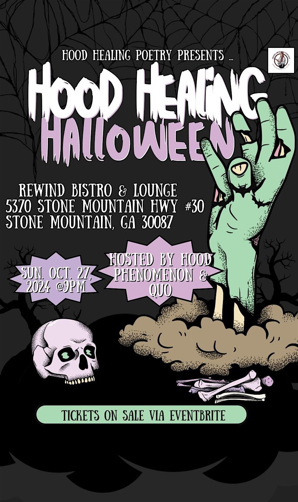 Hood Healing Poetry Event XVII: Hood Healing Halloween