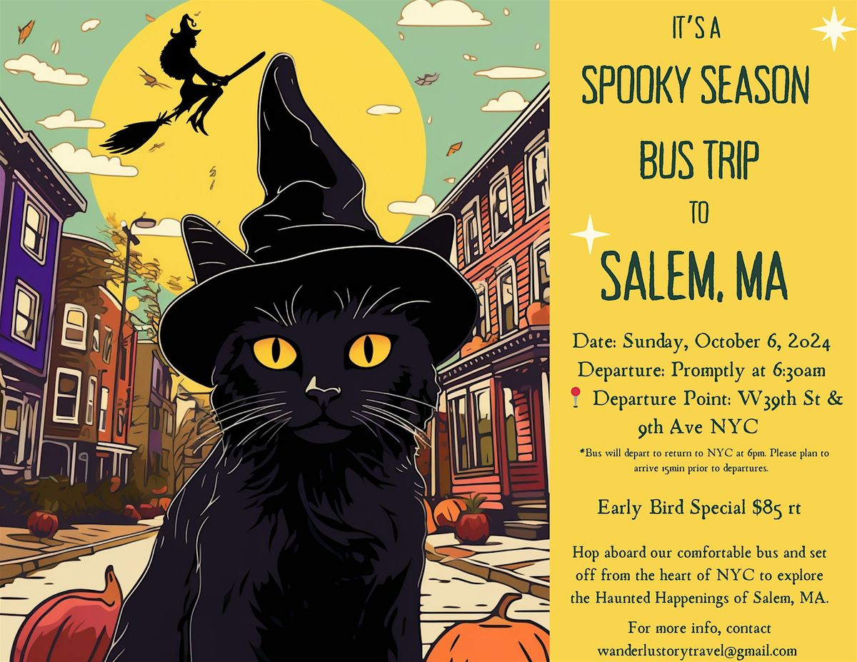 Spooky Season Bus Trip from NYC to Salem, MA