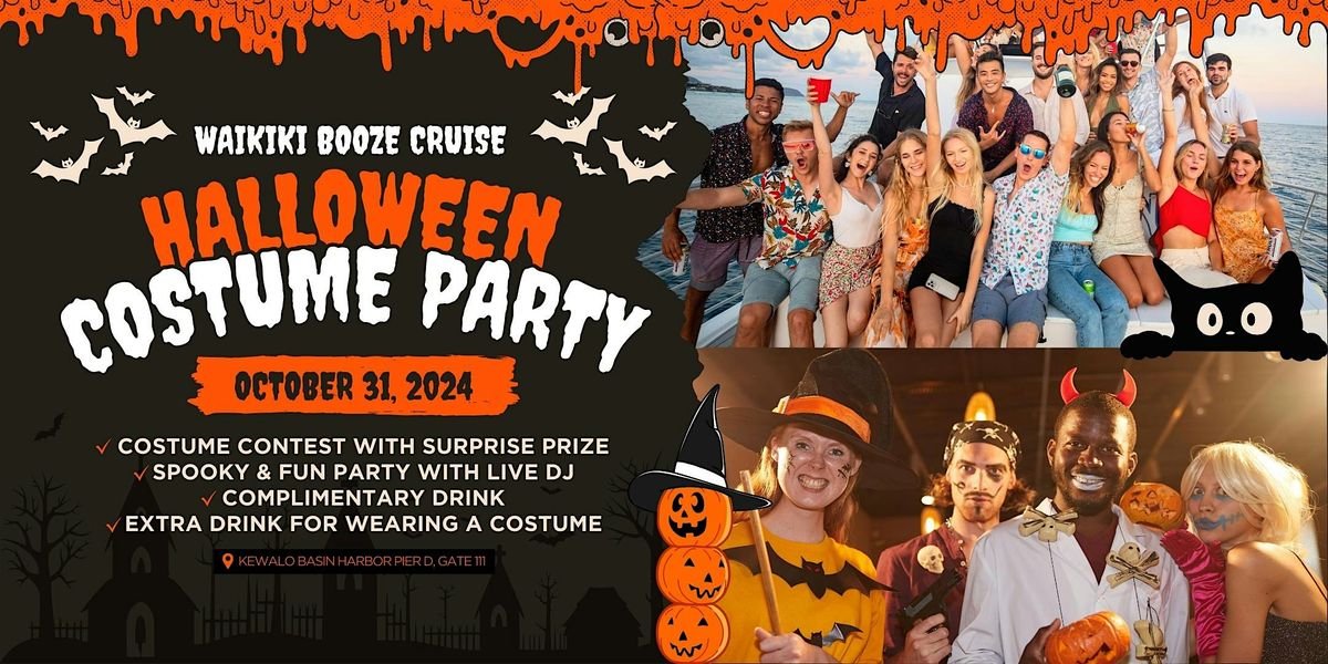 Halloween Party in Honolulu: 21+ Costume Contest Booze Cruise in Waikiki