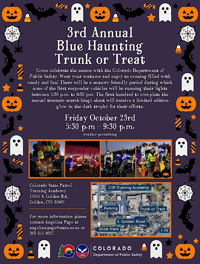CDPS Blue Haunting Trunk or Treat in Golden, Fri Oct 23 | Hunt Halloween