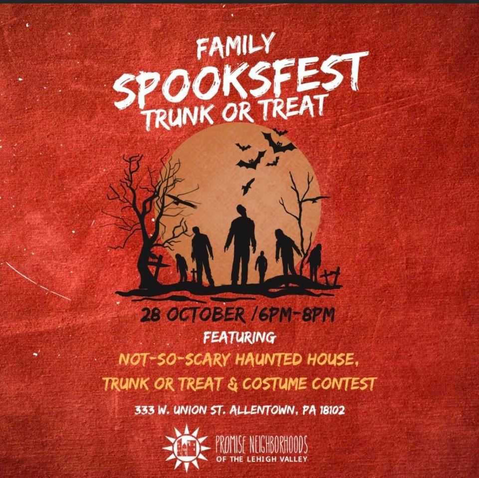 SPOOKFEST trunk or treat Promise Neighborhoods of the Lehigh Valley