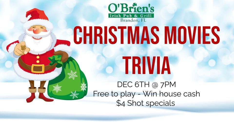 Christmas Movies Trivia Night | 701 W Lumsden Rd Brandon, FL, United ...