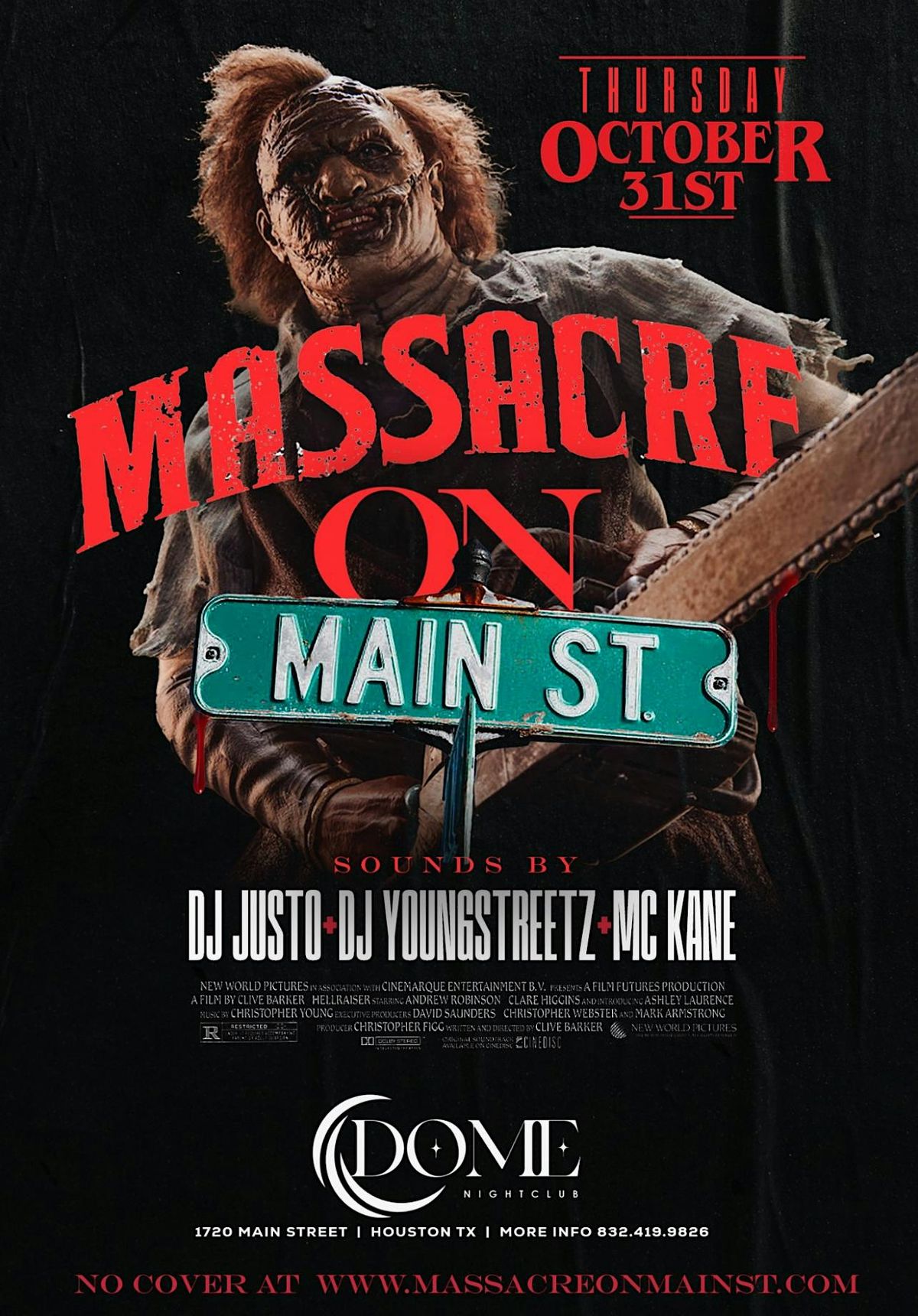 Oct. 31 | Massacre On Main St. @ Dome