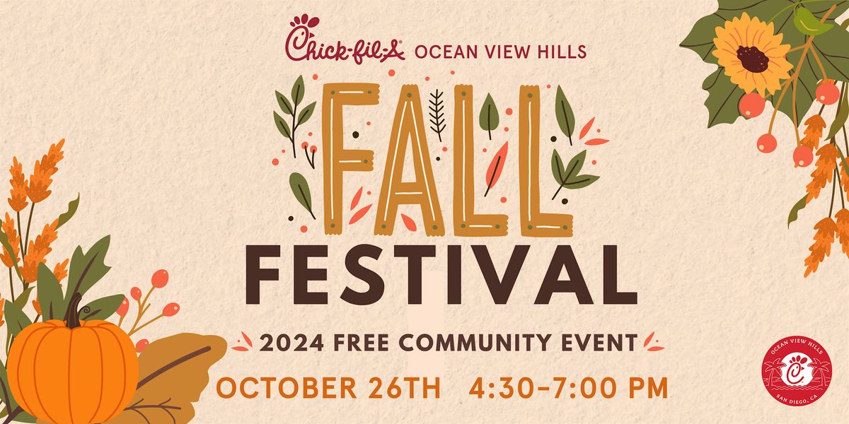 Chick-fil-A Ocean View Hills 2024 Fall Festival