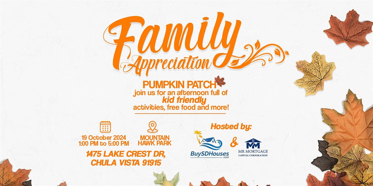 Family Appreciation: Pumpkin Patch