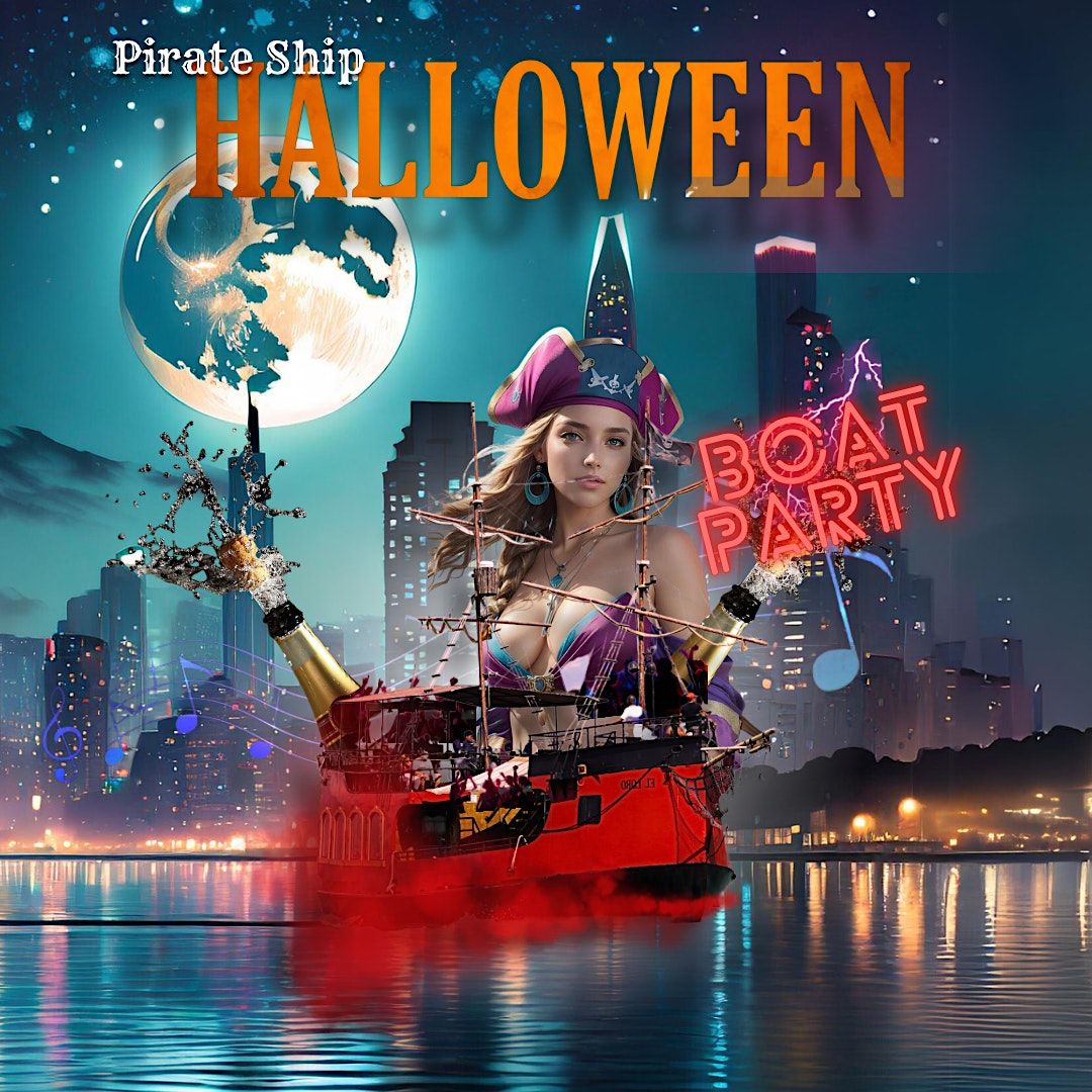 Pirate Ship Halloween BOAT PARTY Bayside Marketplace In Front On The pirate-ship-halloween-boat-party-bayside-marketplace-in-front-on-the