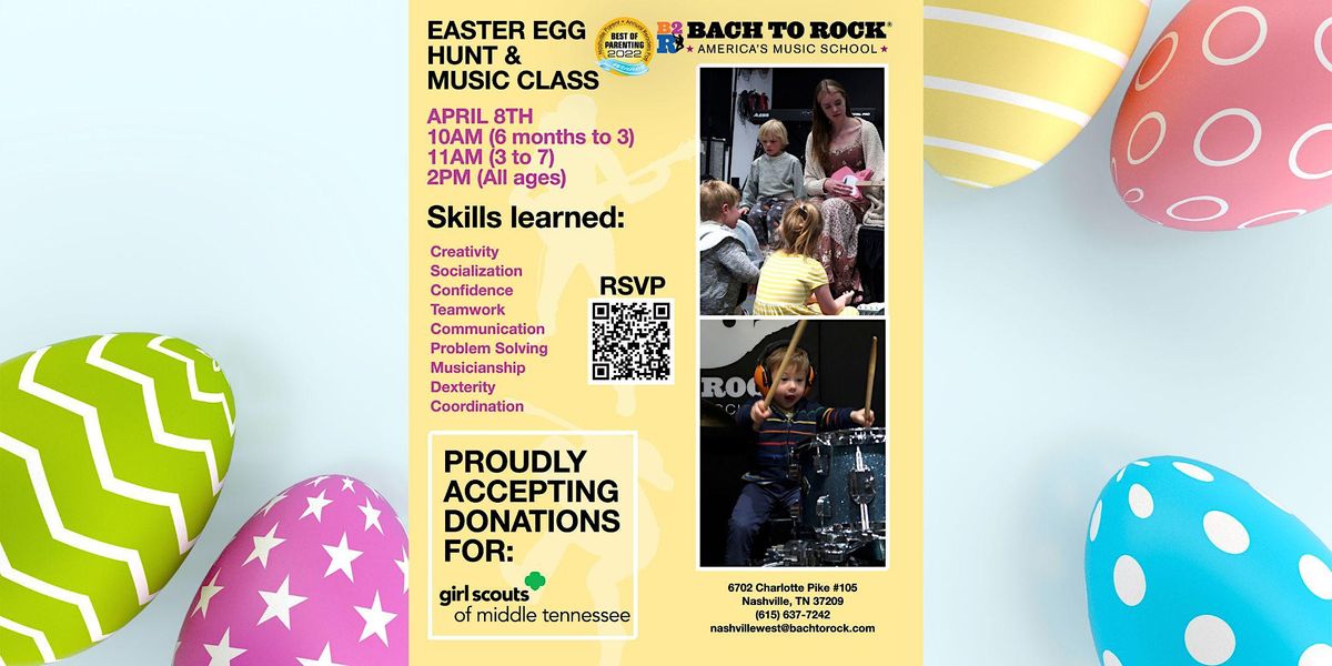 Bach To Rock Free Easter Egg Hunt & Music Class