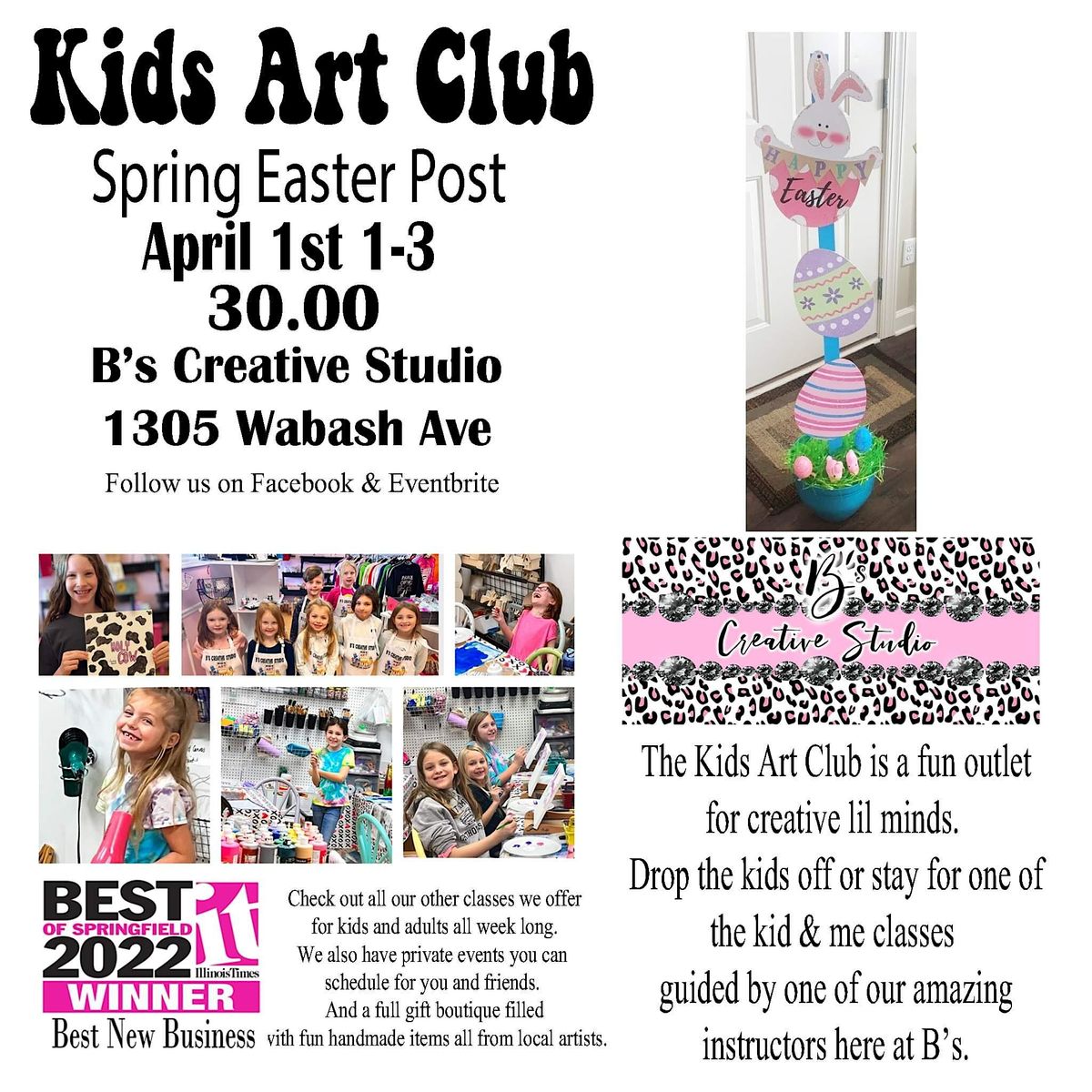 Kids  Art Club~Spring Easter Posts