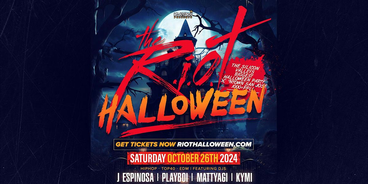 THE RIOT HALLOWEEN 2024 @THE GLASSHOUSE SJ! 1000+Ppl | Hiphop-Top40-EDM!