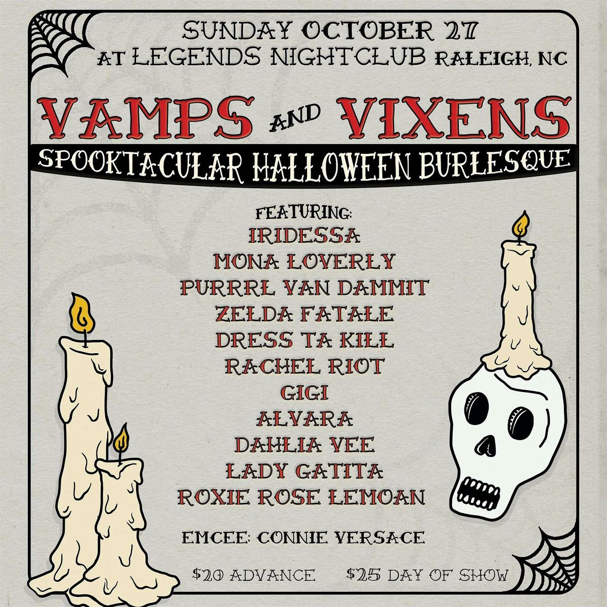 Vamps and Vixens: A Halloween Burlesque Spooktacular