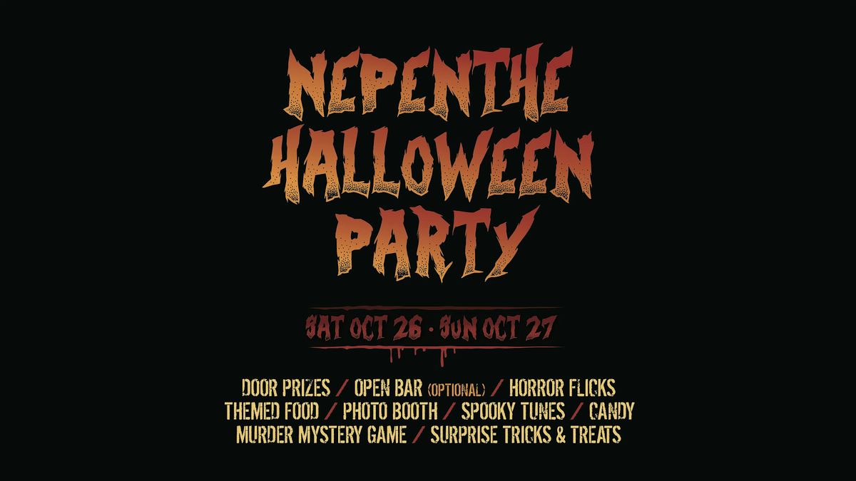 NEPENTHE HALLOWEEN PARTY