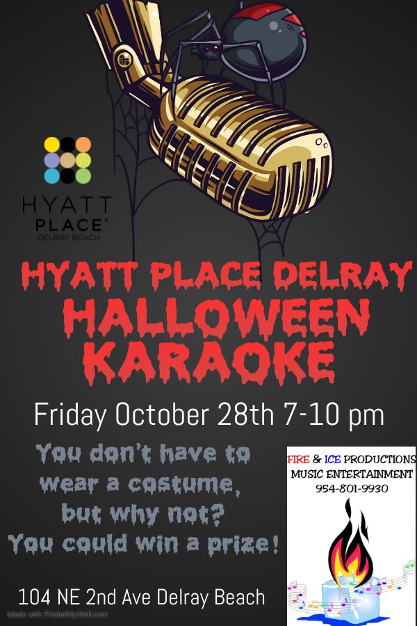 Halloween Scaryoke at Hyatt Place Delray Hyatt Place Delray Beach