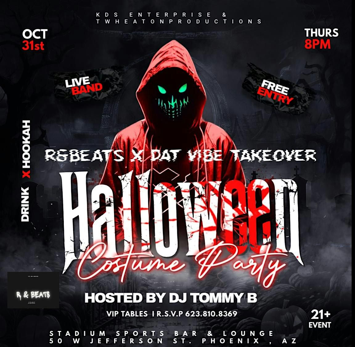 R&BEATS / DAT VIBE HALLOWEEN COSTUME PARTY Stadium Sports Bar