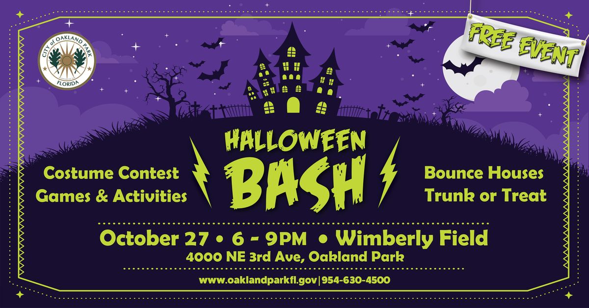 Oakland Park Halloween Bash Wimberly Fields Park, Oakland Park, FL