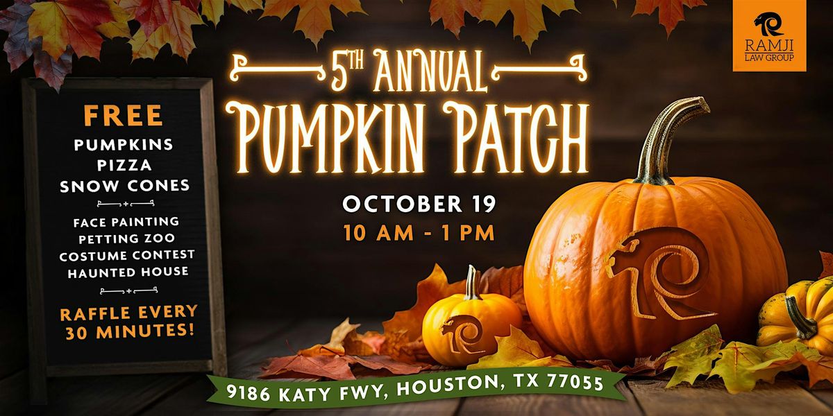 5th Annual Pumpkin Patch by Ramji Law Group