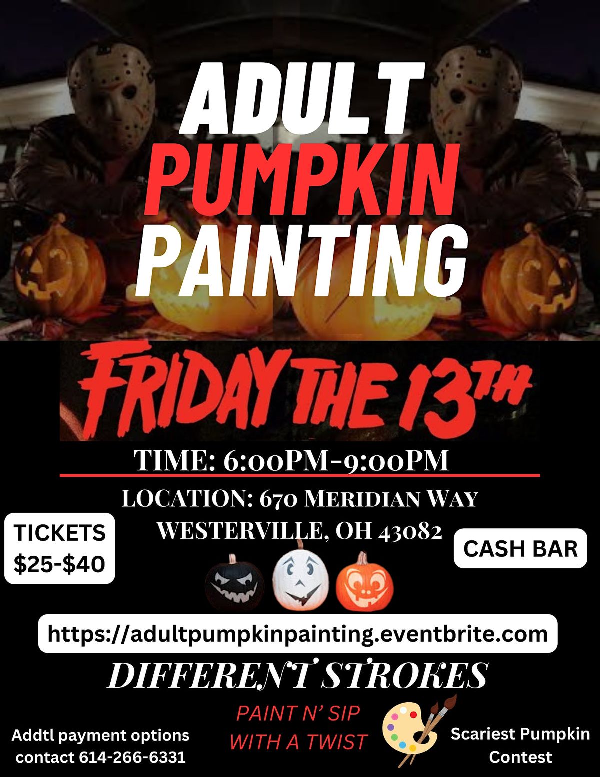 Adult Pumpkin Painting Elevate, Westerville, OH October 28, 2023