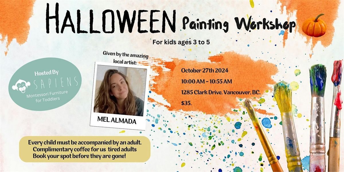 Halloween Painting Workshop for Kids (3 to 5)